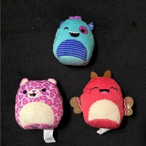 Colorful 3pc Squishmallow Plush